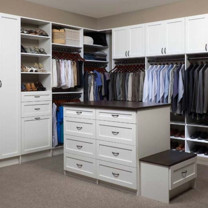 Closets closet walk custom organizers