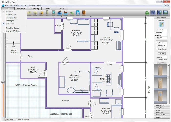 3D interior design software for home planning