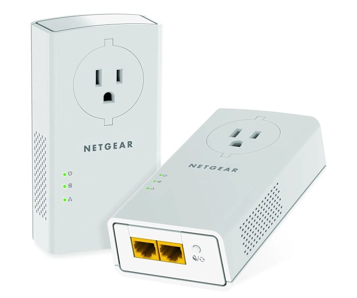 Ethernet over powerline adapters