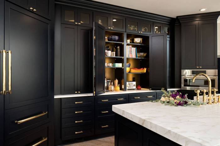 Custom-built cabinets